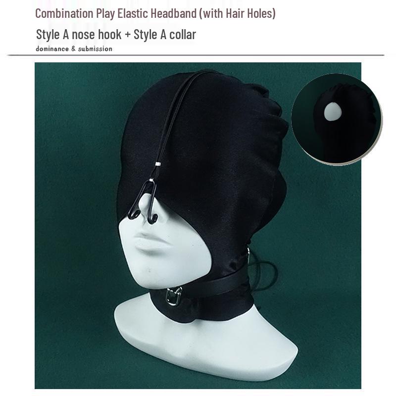 Nose Hook Headgear for Facial Domination BDSM Toy