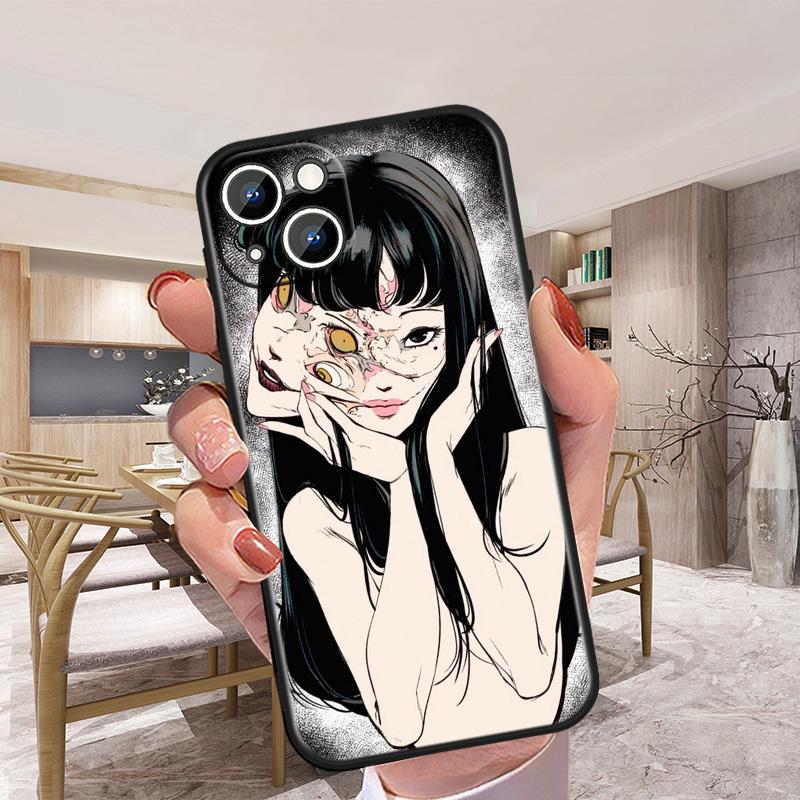 For Apple iPhone 13 12 mini 11 XS Pro Max XR 8 7 6S 6 5S 5 Plus Cover Junji Ito Tomie Soft Silicone Back Phone Case