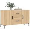 Cómoda, Roble Sonoma, 100X36X60 Cm, Material Derivado de la Madera