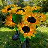 LED Solar Sunflower Garden Light: Rainproof Outdoor Landscape Flower Illumination