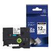 [Brother Genuine] P-touch Laminated Tape TZe-M231, 12mm Width (Black text/White/Matte Finish)