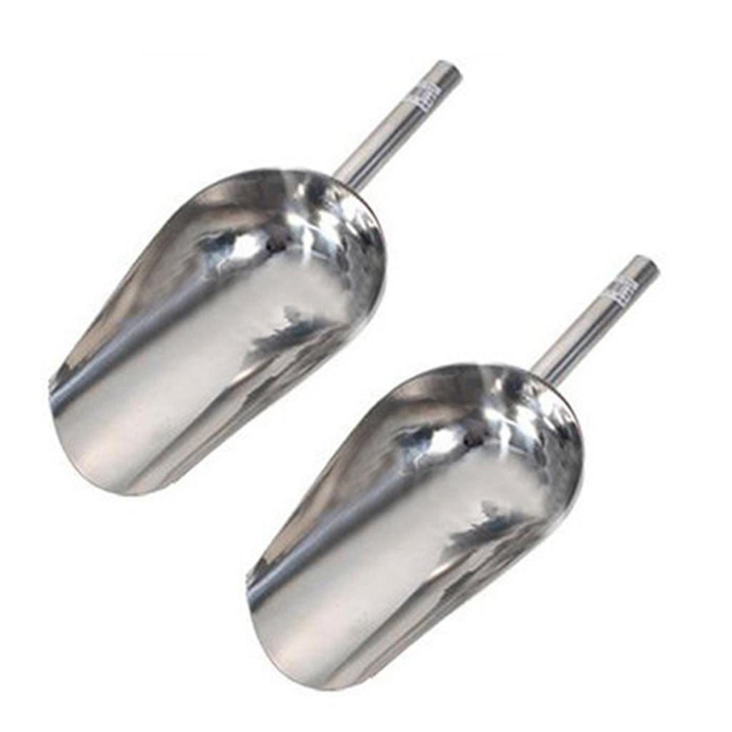 ABBY-2X Stainless Ice Scoop Scale Hopper Flour Scoop Coffee Scoop Tea Scoop Spice Shovel