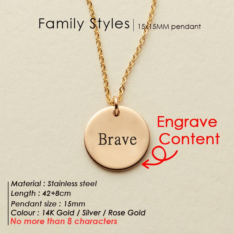 EMANCO Romantic Personalized Pendant Necklace Women Stainless Steel Necklace Dainty Necklace Floral Jewelry