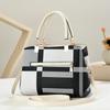 Classic Checkered Color Block Handbag For Women Versatile Hand Carry Shoulder Crossbody All-match Daily Purse