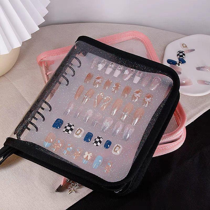 Nail Art Storage Book Dustproof Nail Art Display Collection Book Large Capacity Manicure Product Showing Book