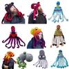 Fun Octopus Knit Gradient Beanie Hat Halloween Costume Cover Cap for Men Women