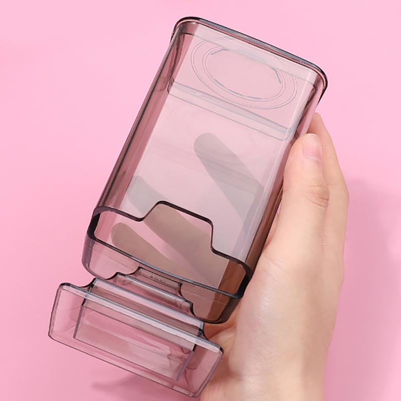 Nageltuch Baumwolle Waschtuch Aufbewahrungsbox Transparent Staubdicht Boden Extraktionswerkzeug Make-up Zubehör