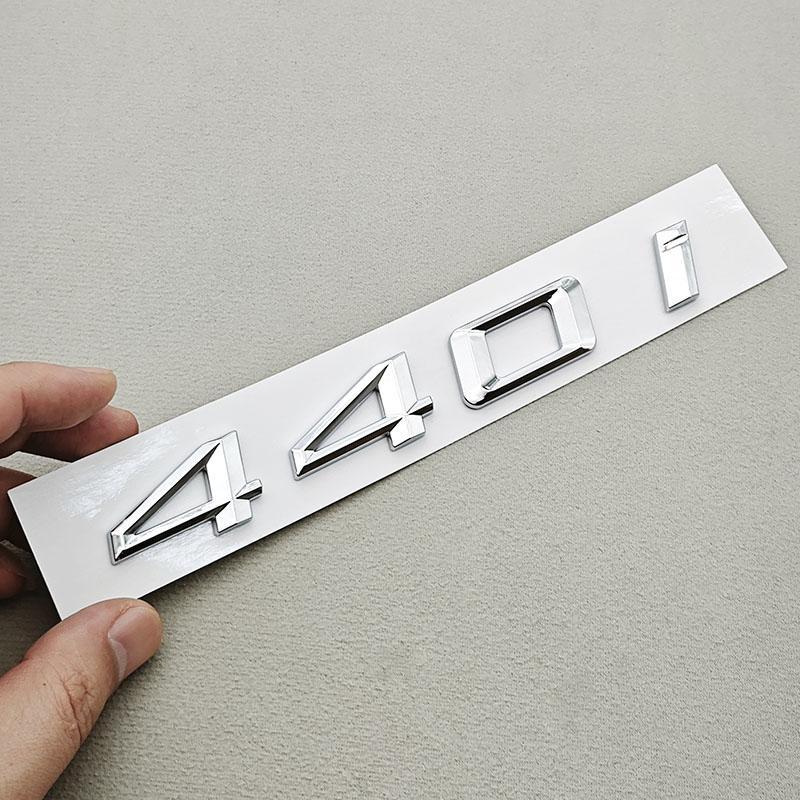

Gloss Black Chrome 435i 440i Rear Trunk Emblem Letter Badge Sticker For BMW 4 Series F32 F33 F36 Car Styling Accessories