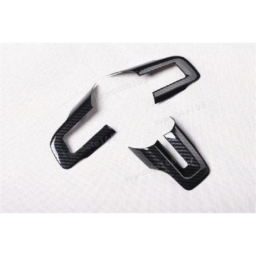 Carbon Fiber Look Steering Wheel Molding Cover Trim For Ford Mustang 2015-