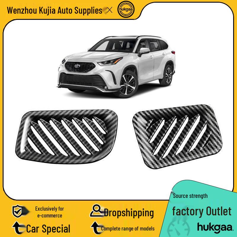 2022 Toyota Highlander Carbon Fiber Interior Gear Shift and Rear Air Vent Console Trim