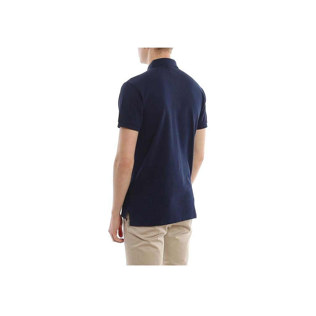 Polo Ralph Lauren Cotton Casual Short Sleeve Polo Shirt Men Tops Blue 710795080007-NEWPORT