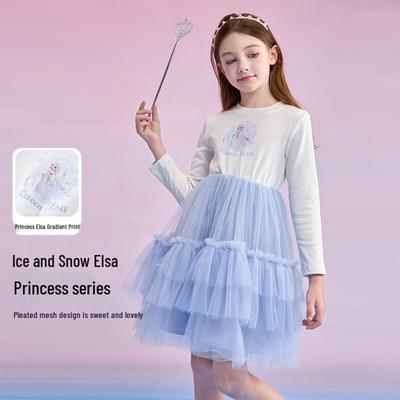 Disney Elsa Princess Mesh Dress for Girls