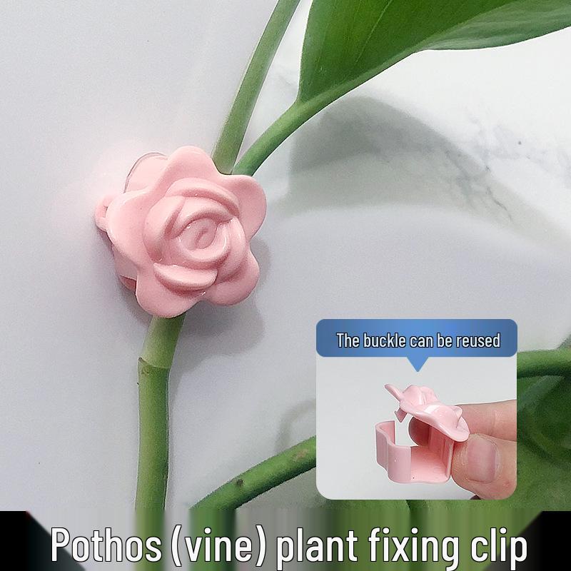 Self-Adhesive Invisible Clips for Wall-Mounting Green Vines and Ivy