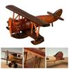 Handmade Wooded Air Plane Model Ornament Living Room Desktop Creative Decoration