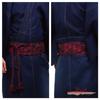 SWINGPLUS Knotted Square Japanese Scale Kimono Made in Japan Men's Obi, Obi, Style, Pattern, Obi, (M, Navy)