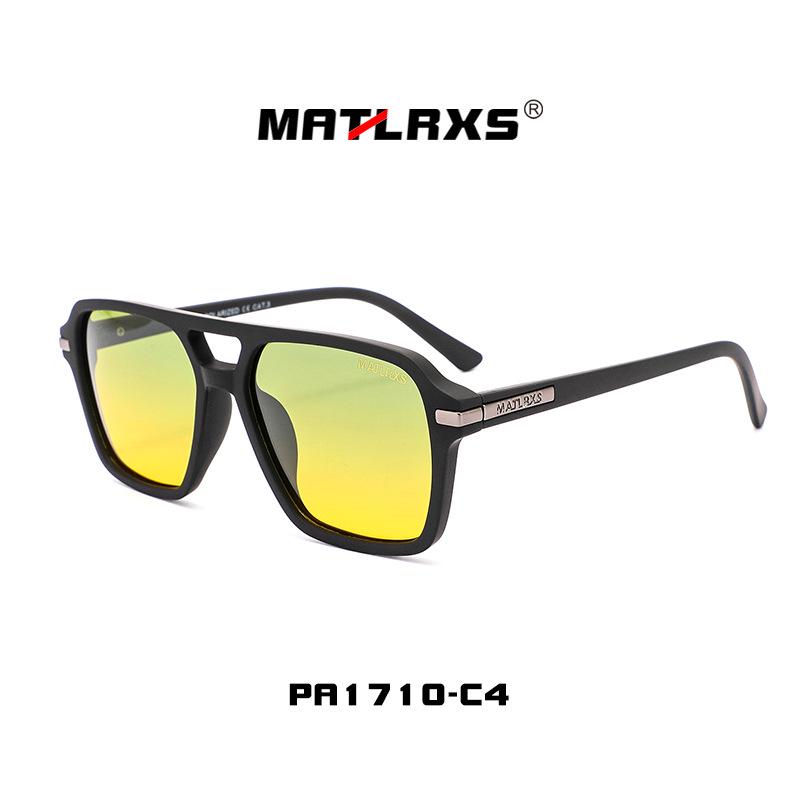 2025 Trendy Iridescent Yellow Lens Polarized Sunglasses - UV Protection Fashion Eyewear One Size