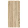 Sideboard In Sonoma Oak Finish 40 X 36 X 80 Cm Engineered Wood