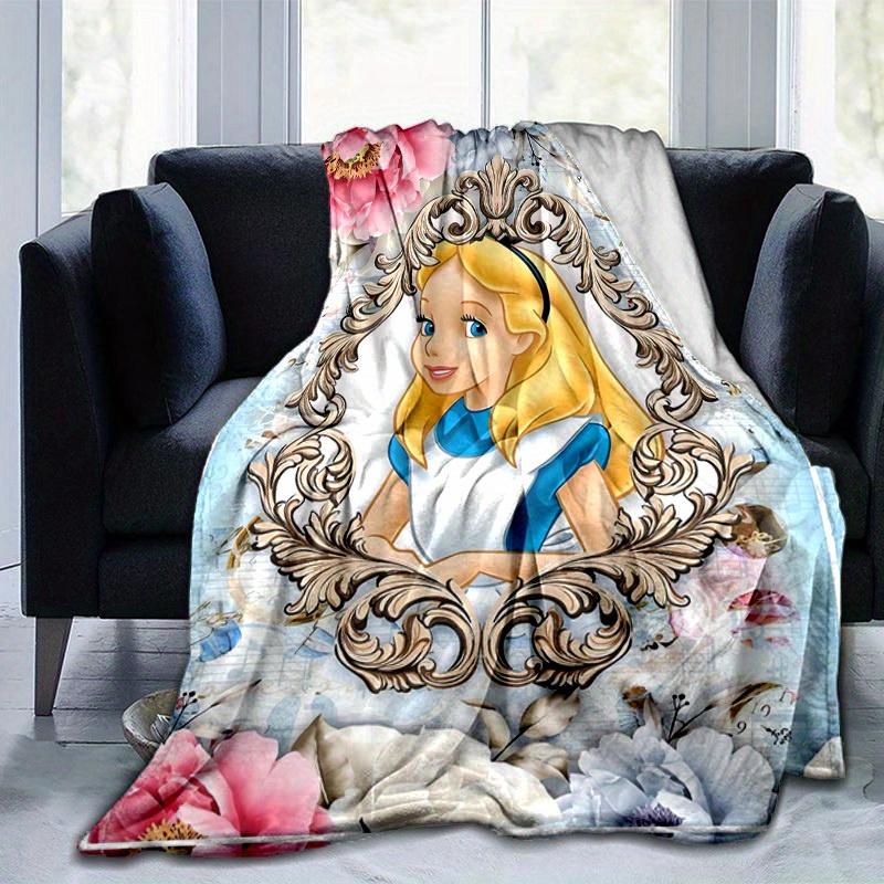 1 pezzo Principessa Disney Alice nel Paese delle Meraviglie Coperta Decorativa per la Casa Perfetta per Divano, Letto, Viaggio