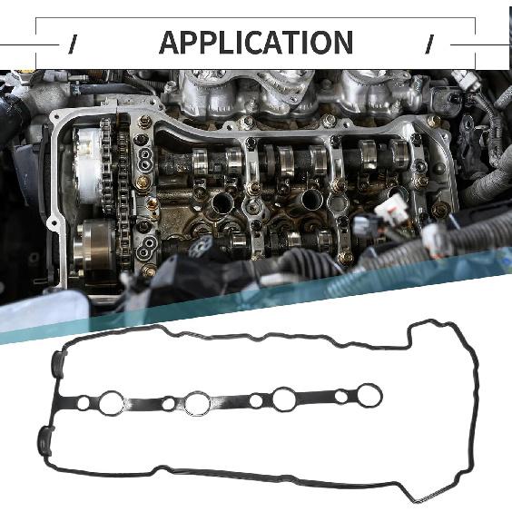 Motoforti Valve Cover Gasket, Cylinder Head Valve Seal Gasket, for Suzuki SX4 RW420 GYA51S 2.0L 4 Cyl, MP, J20B, 16V, VVT, DOHC, Rubber,