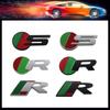 3D Premium R S Logo for Car Fender Trunk Rear Bonnet Decal Emblem Badge Sticker