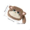 Cat Face Purse with Zipper Cartoon for Boys Girls Kids Child Gift