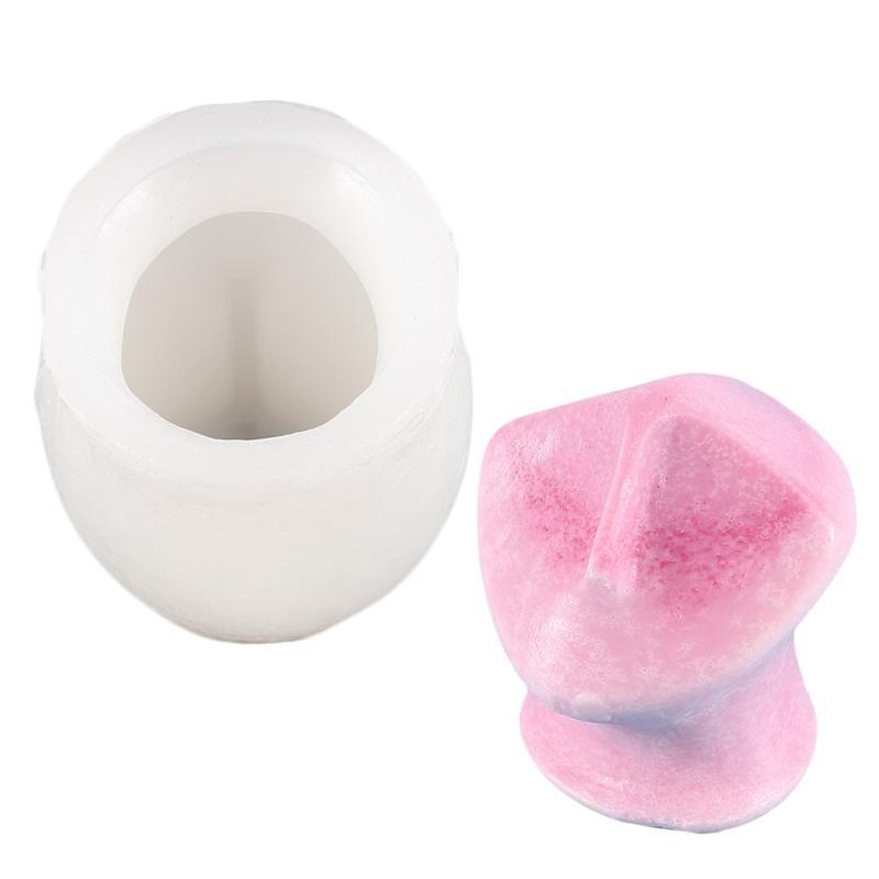 Abstract Human Face Mold Silicone Wax Paraffin Mould Tool