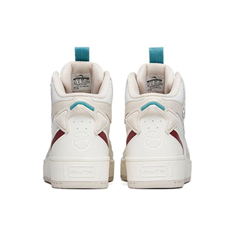 Anta Fashion Series Lightweight High-Top Sneakers Women Sneakers White Gray 122148013R-2
