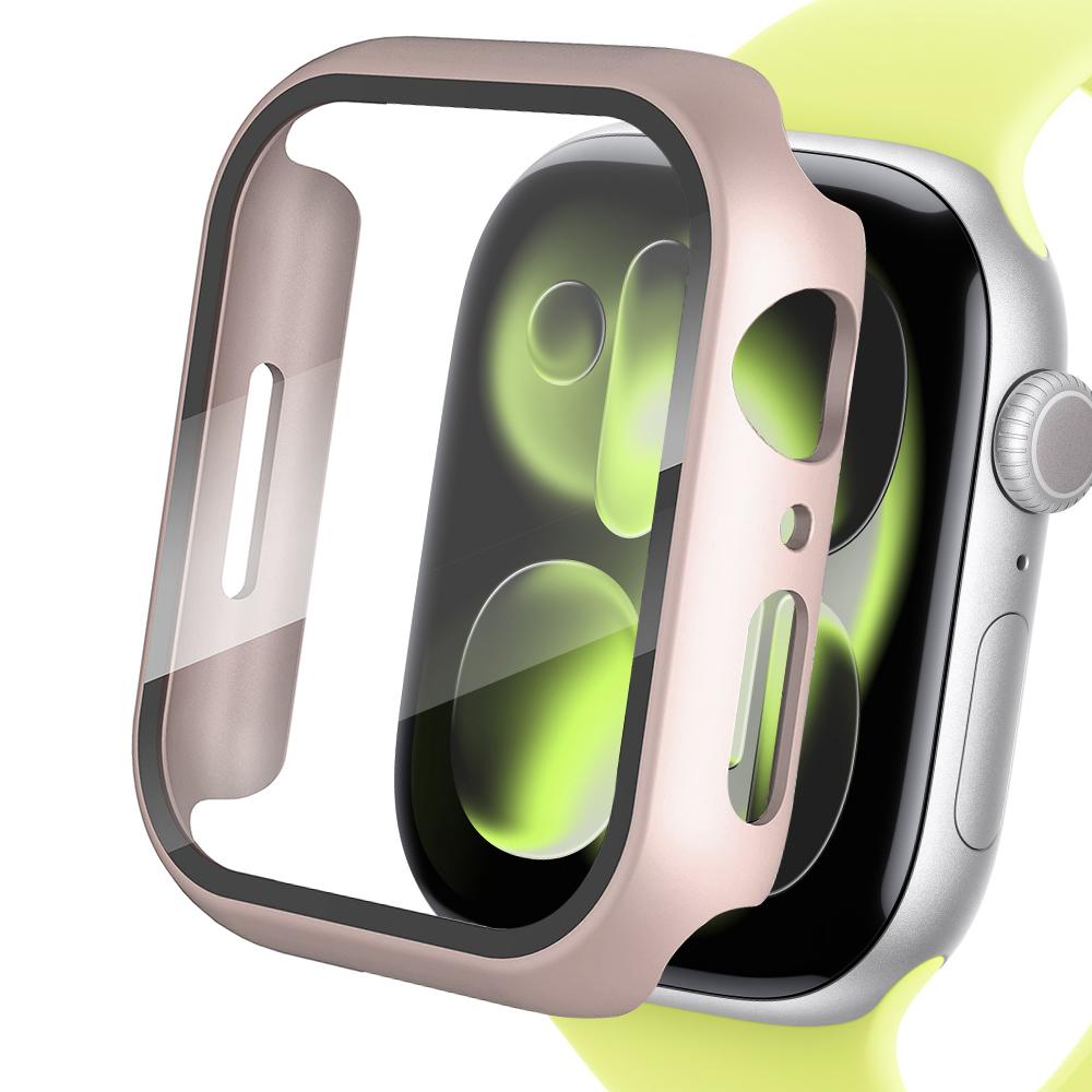 Tempered Glass+Cover For Apple watch Case 46mm 42mm 45mm 41mm 44mm 40 Screen Protector Apple Watch Accessories 11 10 9 6 SE 7 8 7