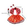 Lady Bugs Costume Star Wands Ladybird Wing Headbands Tutus for Dress Up Pretend Play Birthday Halloween Party Cosplays