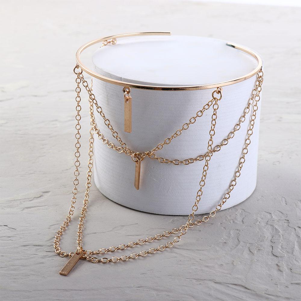 Gold Body Chain Zinc Zinc Alloy Armlet Upper Arm Bracelet Fashion Adjustable Armband Gift