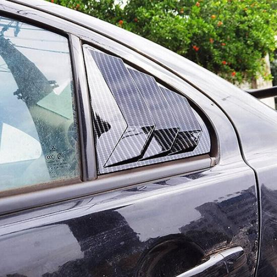 Carbon Fiber Window Louver Shutter For Mitsubishi Lancer Evolution EVO 2009-15