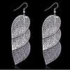 Fashion Women Hollow Leaf Shaped Drop Dangle Hook Earrings Party Jewelry Gifts