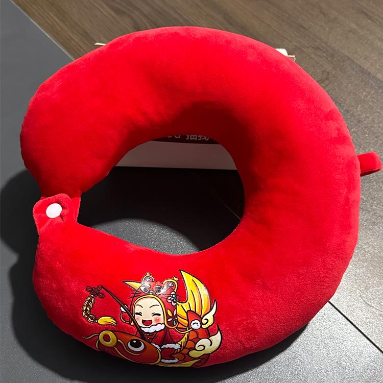 Almofada de Viagem em U para Pescoço e Costas para Escritório, Avião e Carro