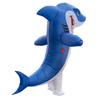 Blue Shark Cartoon Suit Halloween Cosplay Doll Costume Party Big Mouth Shark Inflatable Suit