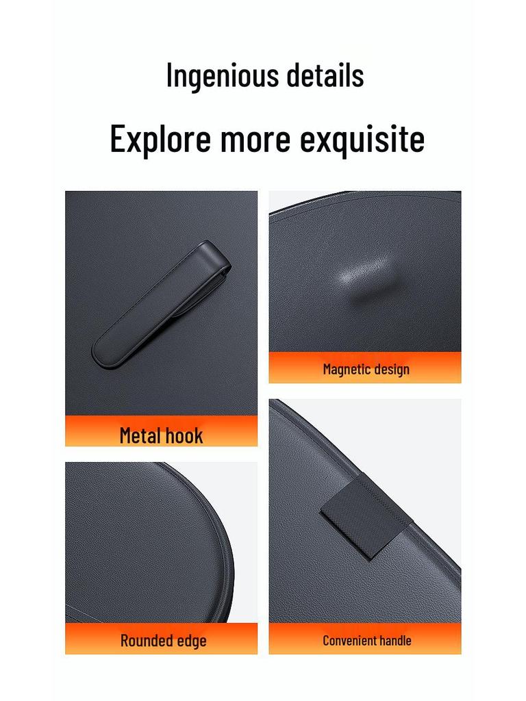 Hanging Car Trash Bag and Organizer – Multifunctional, High-End, Anti-Kick Design for Back Seat Storage