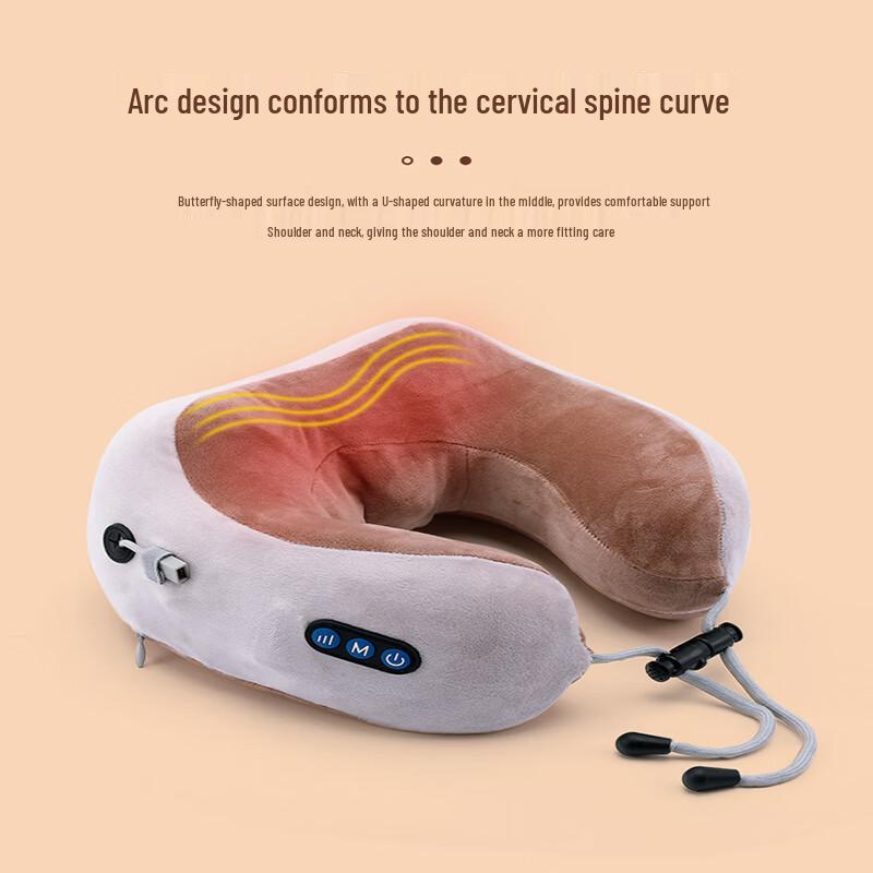 Yinglun Classic U-Shaped Neck Massage Pillow CN Plug (adapter Included)