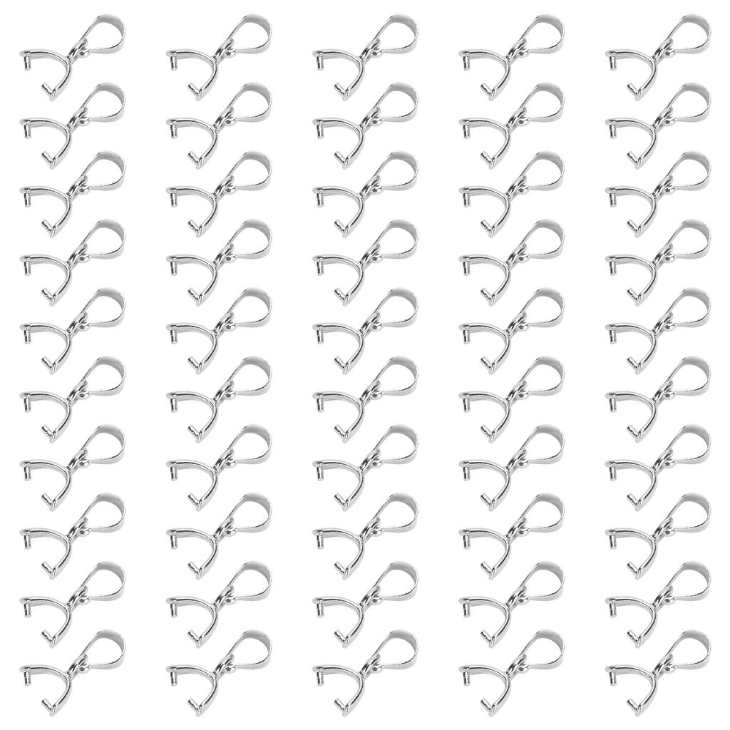 50Pcs Pendant Buckle Connector Pinch DIY Making Charm Connection Emerald Clip Craft Supplies