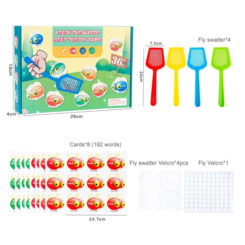 Early Education Fly Swatter Toy Cognitive Alphabet English Enlightenment Concentration Reaction Parent-child Interaction Toys