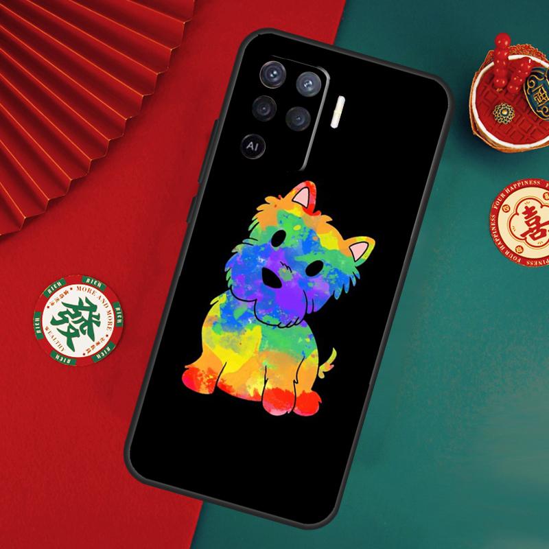 

Cartoon Westie Dog Case For Oppo A78 A98 A58 A38 A18 A54 A74 A94 A80 A60 A40 A96 A76 A16 A15 A17 A57 A5 A6 Pro OPPO A17