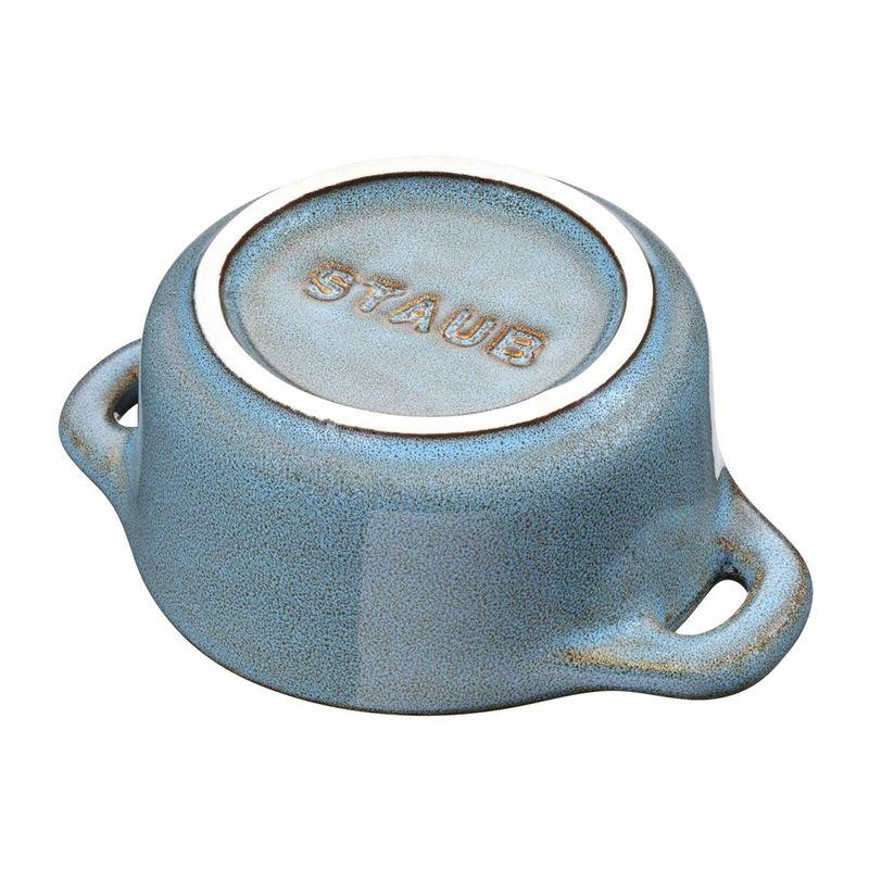 Staub Ceramic Mini Cocotte Round 10cm (Antique Blue-Green)