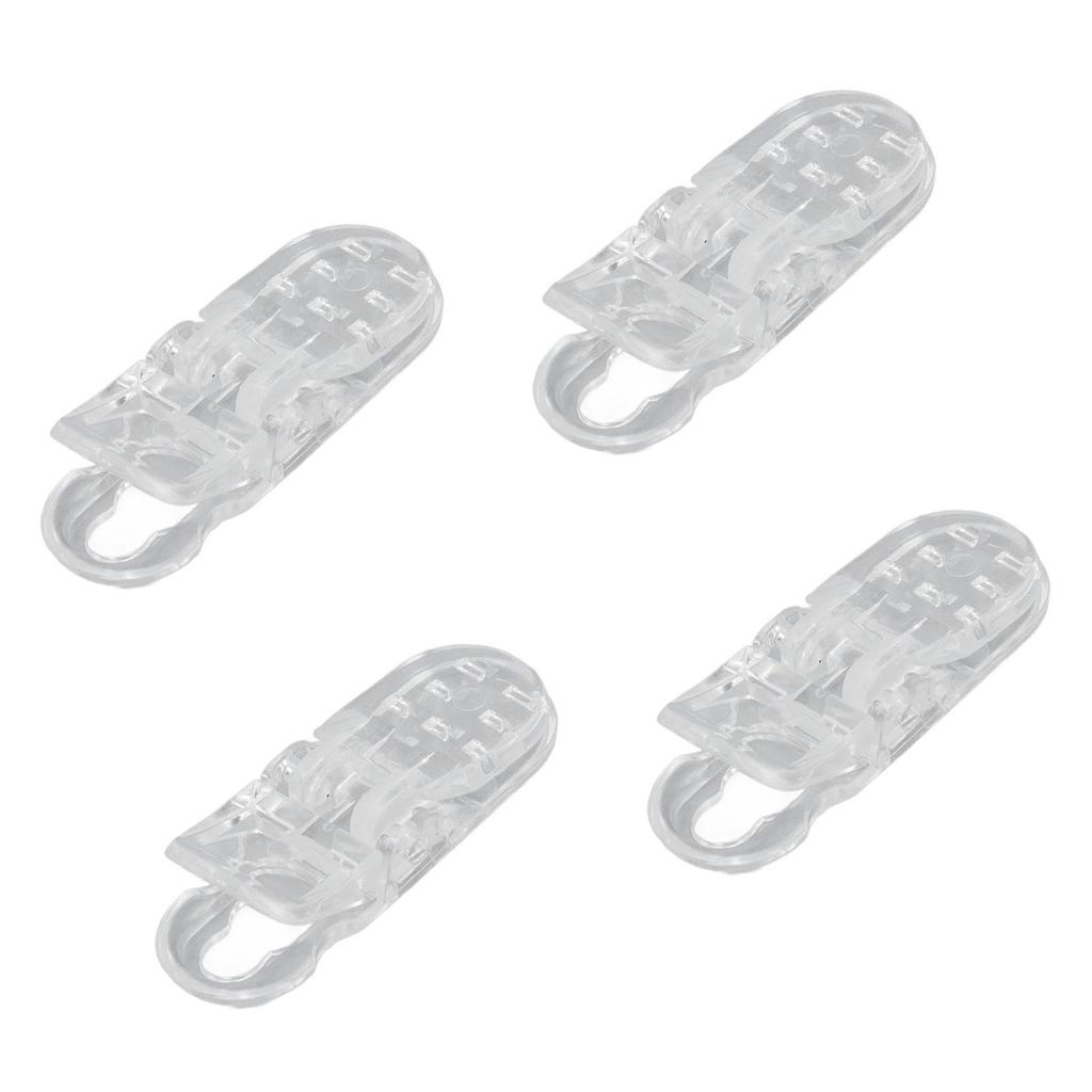 20PCS Anti Lost Lanyard Clip Transparent Multiple Use Large Rope Clip for Access Conference Card