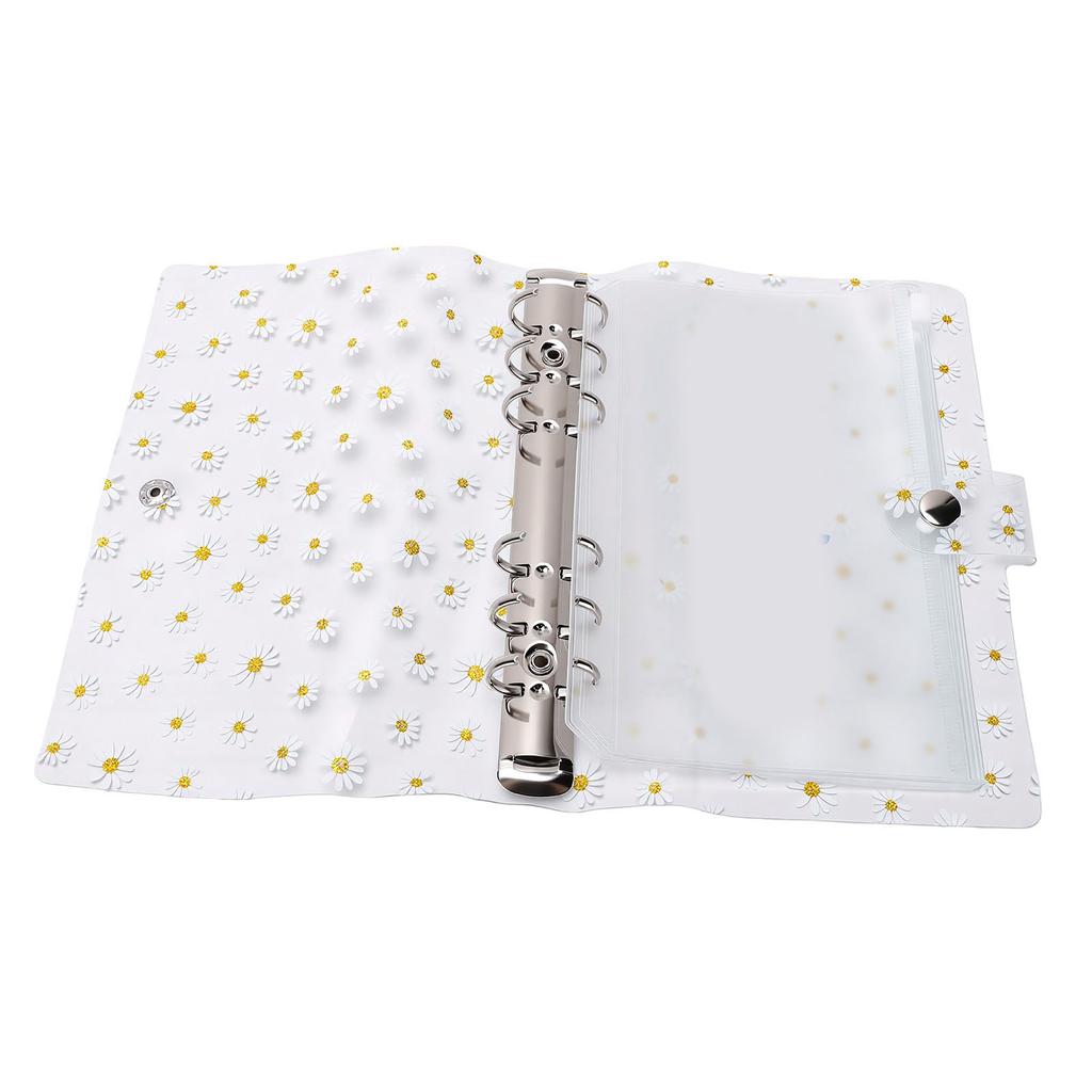 Flower Binder Cover Water Proof PVC Page Protectors Sheet Protectors with Metal Rings
