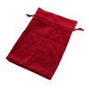 5PCS Velvet Gift Bag Multifunctional Soft Drawstring Dice Storage Bag for Jewelry Bracelet Red