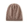 Cashmere 2025 High-End Women's Cable Knit Warm Casual Hat for Autumn/Winter