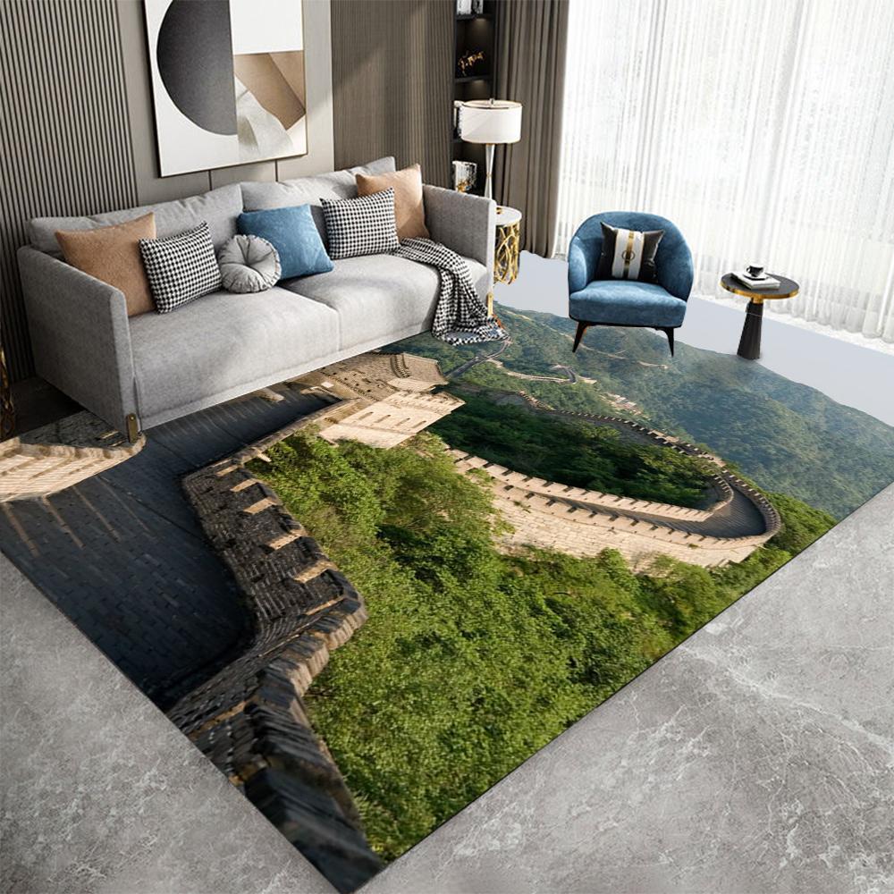  Great Wall Carpet Cartoon Living Room Bedroom Kitchen Sofa Table Balcony Rug Non-slip Washable Mat  Exquisite Ornaments