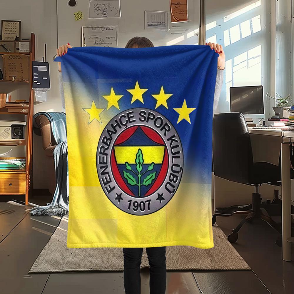 Fenerbahce3 Flannel Blanket, High quality Comfortable for All Seasons, Home Decor, Warmth and Comfort