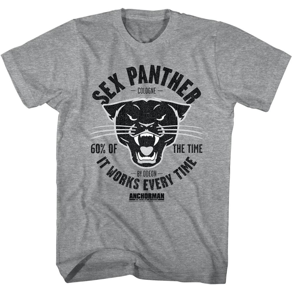 Anchorman Sex Panther Cologne Men s T Shirt 60% of the Time it Works Every Time 4XL