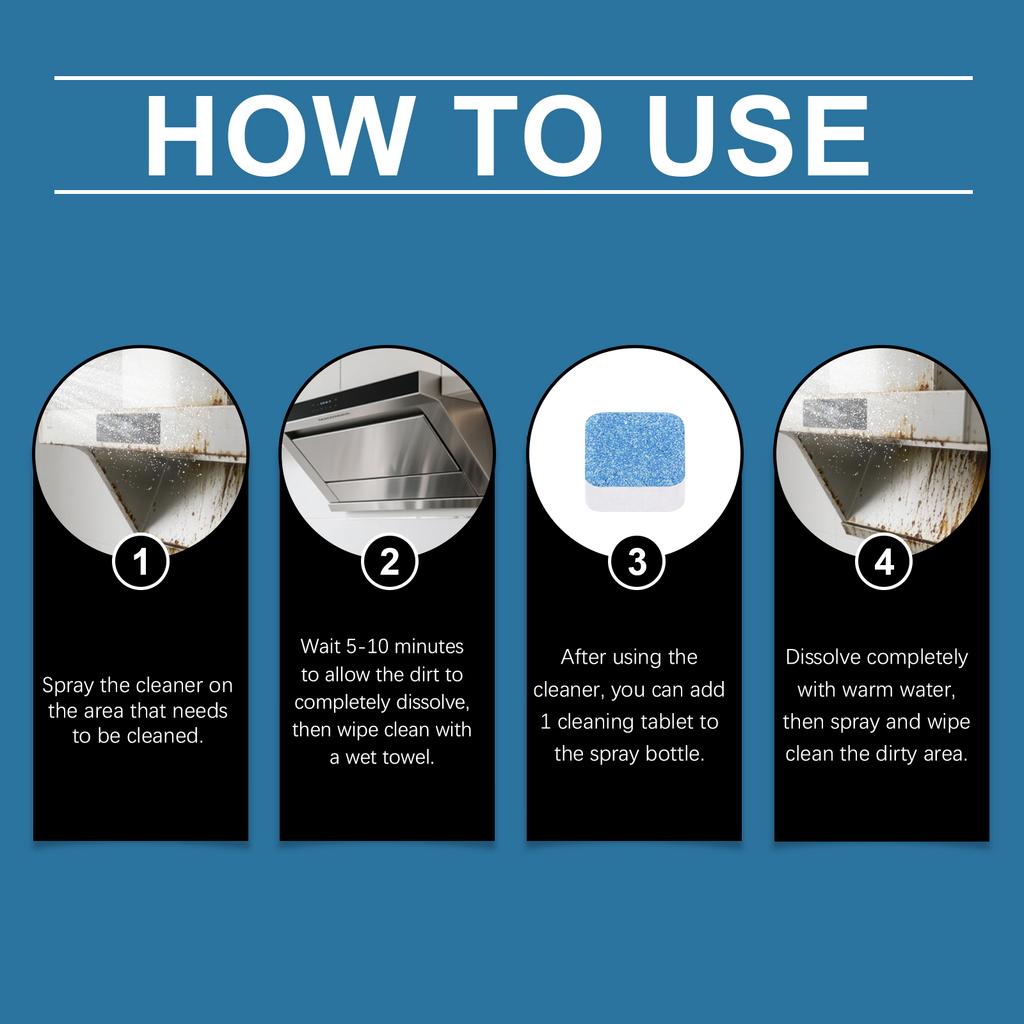 Kitchen Cleaner Strong Decontamination Spray Is Suitable For Kitchen And Living Room Conditioners,237ml