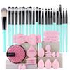 Set Pennelli Trucco Premium Sintetici Kabuki Fondotinta Correttori Cipria Fard Miscelazione Viso Occhi Set Pennelli