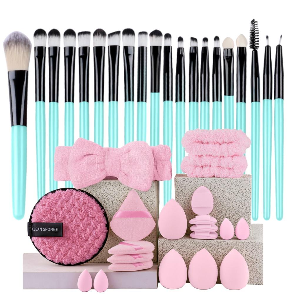 Set Pennelli Trucco Premium Sintetici Kabuki Fondotinta Correttori Cipria Fard Miscelazione Viso Occhi Set Pennelli